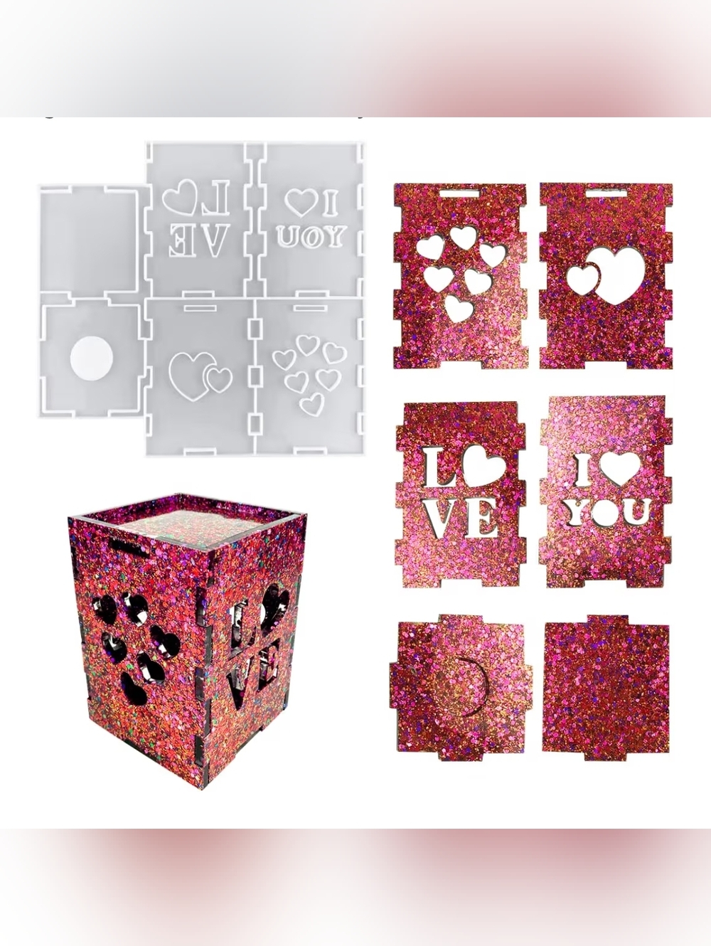 New Silicone Mold For 3D Epoxy Resin Lampshade,Penstand And Other Diy Projects